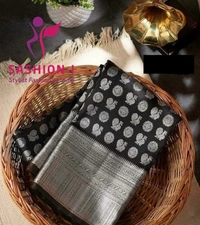 Jaquard Saree with Unstitched Blouse Piece - 